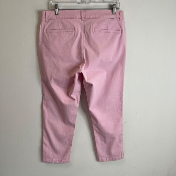 Levi’s Women’s Chino Pants 8 Pink Ankle Cropped Tapered Stretch Mid Rise Cotton - Picture 3 of 6